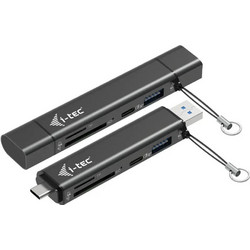 I-tec CADONGLEUSBSD USB Hub 3.0 USB-C με 4 Θύρες USB-A / USB-C / Card Reader