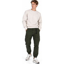 Rebase Ανδρικό Παντελόνι Cargo Joggers Ελαστικό Slim Εφαρμογή Κυπαρισσί RCCP-4110-DCH