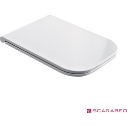 Scarabeo Teorema Καπάκι Λεκάνης Τετράγωνο Πλαστικό Slim Soft Close Λευκό 502-8305BS-300