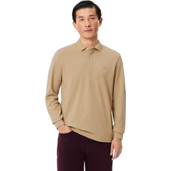 Lacoste Ανδρική Μπλούζα Polo Μακρυμάνικη Μπεζ PH2481