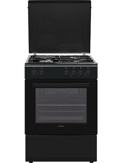 Hyundai HCGC26V-72631E/BL Κουζίνα Ηλεκτρική 65lt με Εστίες Αερίου & Ρεύματος 60cm