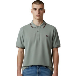 Fred Perry Ανδρική Μπλούζα Polo Κοντομάνικη Χακί M3600-45D