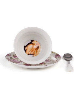 Seletti Lady Tarin Φλιτζάνι Τσαγιού Πορσελάνης Πολύχρωμο 09975