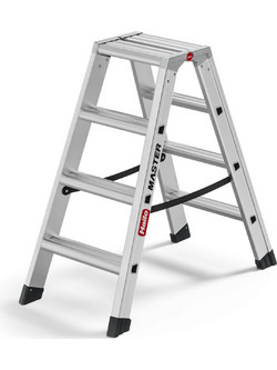 Hailo Master D100 Διπλή Σκάλα Αλουμινίου Με 2x4 Σκαλοπάτια