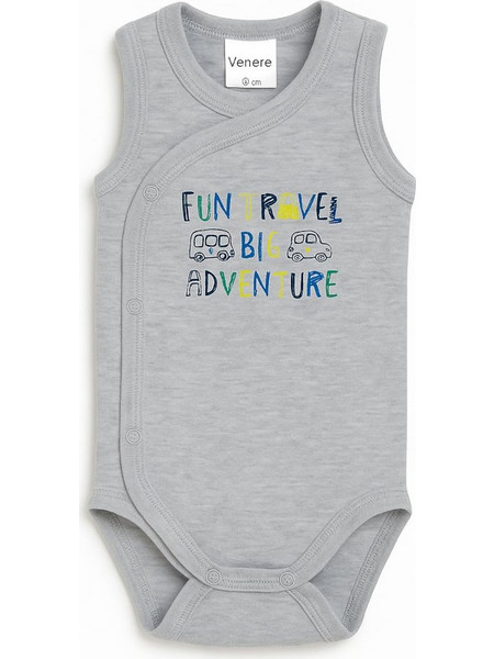 Fun Travel Φορμάκι Εσώρουχο Αμάνικo για Αγόρι Γκρι 8000622