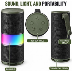 Ezra EZ-D26 Ηχείο Bluetooth Πράσινο