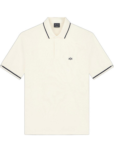 Armani Exchange Ανδρική Μπλούζα Polo Κοντομάνικη Μπεζ XM003428AF13026