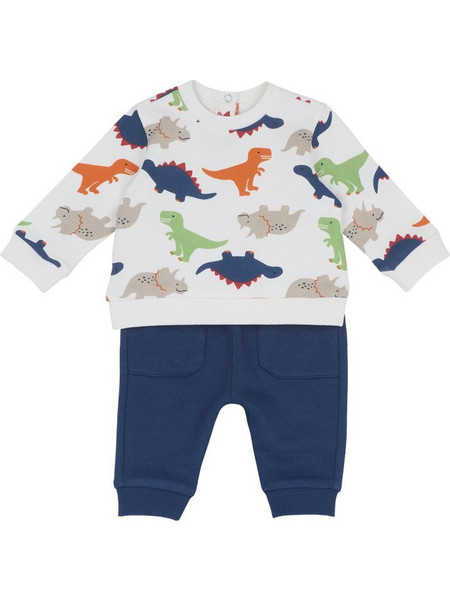 Chicco Βρεφικό Σετ για Αγόρι Χειμωνιάτικο Λευκό Navy Μπλε 102770-085