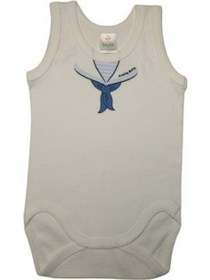 Pretty Baby 1952 Φορμάκι Εσώρουχο Αμάνικo για Αγόρι Λευκό 34460-424