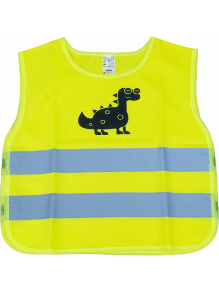 Amio Dinosaur Αμάνικο Παιδικό Μπουφάν Χειμωνιάτικο Softshell Κίτρινο 03936