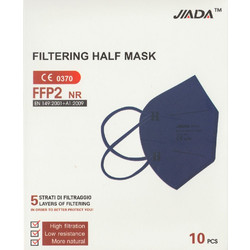 Jiada FFP2 NR Μάσκα Προστασίας Μπλε 10τμχ
