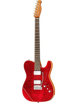Harley Benton Fusion-T II Ηλεκτρική Κιθάρα T Style με Μαγνήτες HH & Ταστιέρα Rosewood Quilt Raspberry Burst