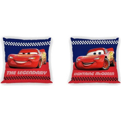 Dimcol Cars 10 Παιδικό Διακοσμητικό Μαξιλάρι Microfiber Μπλε Κόκκινο 40x40cm