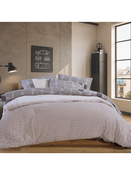 Nef-Nef Κουβερτοπάπλωμα Υπέρδιπλο Hollowfiber 220x240 Elaisa Cream