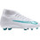 Nike Mercurial Superfly 11 Club FG IO1552-102 Παιδικά Ποδοσφαιρικά Παπούτσια με Τάπες και Καλτσάκι Λευκά Γαλάζια