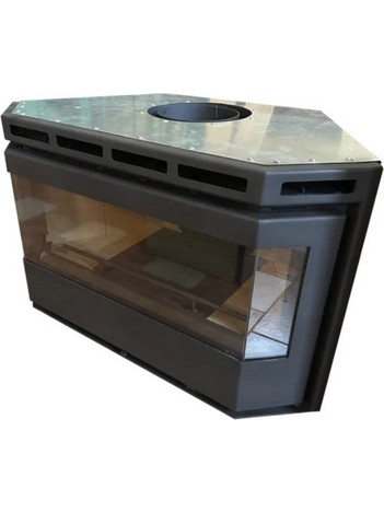 Thermozel T874 Ενεργειακό Τζάκι Κασέτα Αερόθερμο Ξύλου Πρισματικό 14kW
