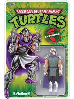 Super7 Teenage Mutant Ninja Turtles ReAction+ Wave 01 Shredder 10cm