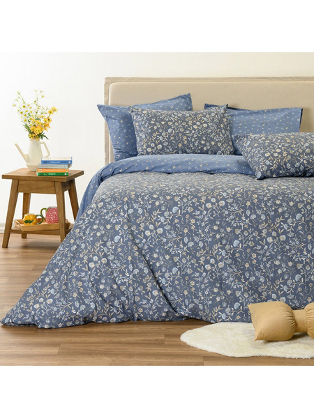 Melinen Σετ Σεντόνια King Size Βαμβακερά με Λάστιχο 180x200+32 Ultra Line Augusta Jean