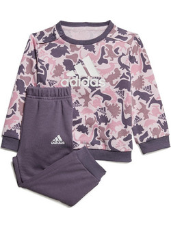Adidas Βρεφικό Σετ Φόρμας για Κορίτσι Χειμωνιάτικο Μωβ Ροζ IK8328