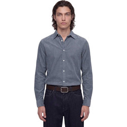 Jack & Jones Ανδρικό Πουκάμισο Κοτλέ Μακρυμάνικο Κανονική Γραμμή Overshirt Μπλε 12298525