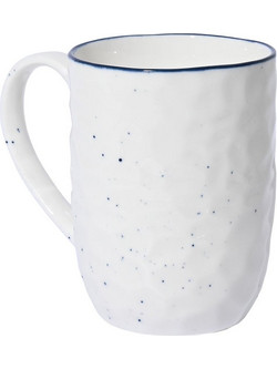 Estia Pebbles Κούπα Πορσελάνης Λευκή 395ml