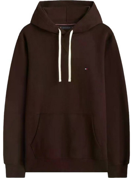 Tommy Hilfiger Ανδρικό Φούτερ με Κουκούλα & Τσέπες Καφέ MW0MW39997-HJT