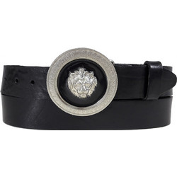DomLeathers Western Ανδρική Ζώνη Δερμάτινη 4.0cm Μαύρη KMRS87514