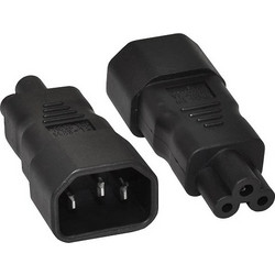 Βύσμα Τροφοδοσίας Σε Διπλό Οχταράκι Power Adaptor Pyramid C14 To C5 M/M C14C5