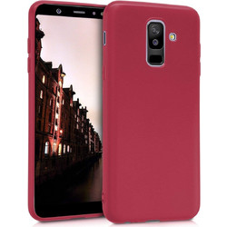 Θήκη σιλικόνης κόκκινη για Samsung Galaxy A6 Plus (2018) by KW (200-102-929)