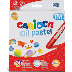 Λαδοπαστέλ CARIOCA SUPER SOFT σετ 24 τεμαχίων