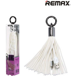 Μπρελόκ με Ενσωματωμένο Καλώδιο Remax RC-053m USB σε Micro Usb White