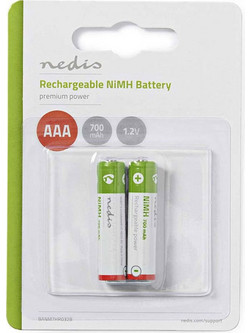 Nedis Rechargeable AAA 700mAh 2τμχ