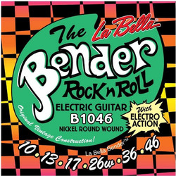 La Bella B1046 The Bender Σετ 6 Χορδές Ηλεκτρικής Κιθάρας Nickel Plated Steel 10-46" Normal Tension
