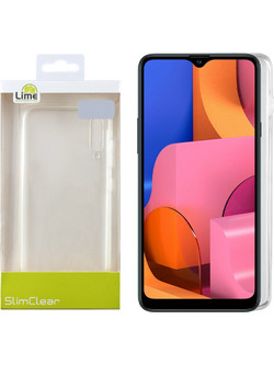 Lime Samsung Galaxy A20s / A207 Slimclear TPU Camera Guard Θήκη Κινητού Transparent