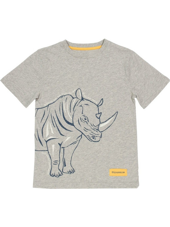 Kite Rino Παιδικό T-Shirt Κοντομάνικο Γκρι KB0538