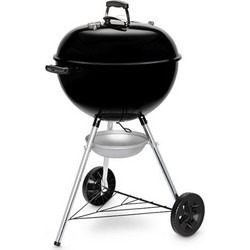 Weber One Touch Original Ανοξείδωτη Ψησταριά Κάρβουνου Στρογγυλή με Καπάκι και Ρόδες Επιφάνειας 57cm
