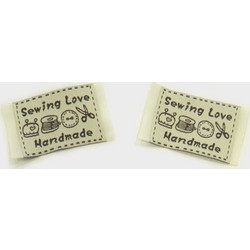 ΤΑΜΠΕΛΑΚΙ ΚΕΝΤΗΜΕΝΟ SEWING LOVE 4cm x 3cm 0501239 (100 τεμάχια)