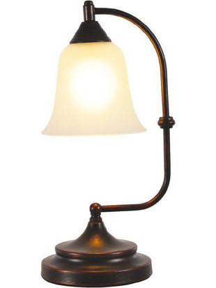 Aca AD80081T Πορτατίφ Ε27 Μπεζ Καφέ Φ19xΥ38.5cm