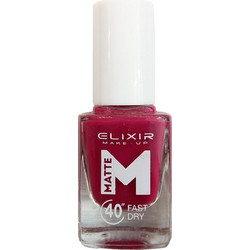 Elixir Fast Dry M56 Dark Burgundy Matte Βερνίκι Νυχιών Μακράς Διαρκείας Quick Dry 13ml