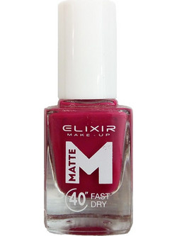 Elixir Fast Dry M56 Dark Burgundy Matte Βερνίκι Νυχιών Μακράς Διαρκείας Quick Dry 13ml