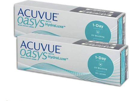 Acuvue Oasys HydraLuxe Ημερήσιοι Φακοί Επαφής με Φίλτρο UV 60τμχ