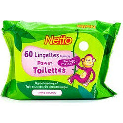 Netto Παιδικά υποαλλεργικά υγρά μαντηλάκια προσωπικής υγιεινής 60pcs