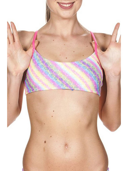 Arena Bandeau Play Αθλητικό Γυναικείο Μαγιό Bikini Top Πολύχρωμο 001110-959