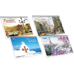SKAG ΜΠΛΟΚ ΑΚΟΥΑΡΕΛΑΣ ΕΠΟΧΕΣ 34X48,5 Νο5 Φ15 240GR ΔΙΑΦΟΡΑ ΣΧΕΔΙΑ