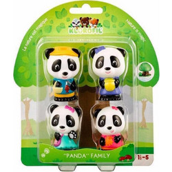 Les Klorofil Οικογένεια Panda Bao, Jian, Tam, Poppy 4τμχ