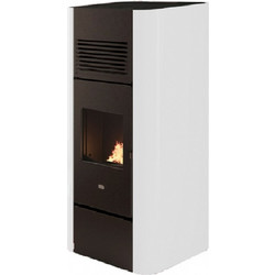 Eva Calor Andria 16 White Σόμπα Pellet Αερόθερμη 14kW