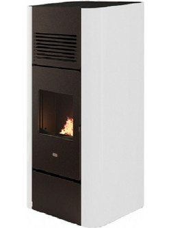 Eva Calor Andria 16 White Σόμπα Pellet Αερόθερμη 14kW