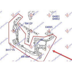 ΜΕΤΩΠΗ ΕΜΠΡΟΣ (Γ) για HYUNDAI MATRIX 08-10