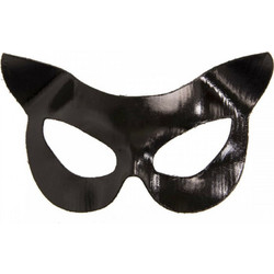 LEG AVENUE VINYL CAT MASK BLACK