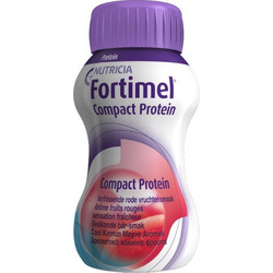 Nutricia Fortimel Compact Δροσιστικά Κόκκινα Φρούτα Πρωτεΐνη Χωρίς Γλουτένη 125ml